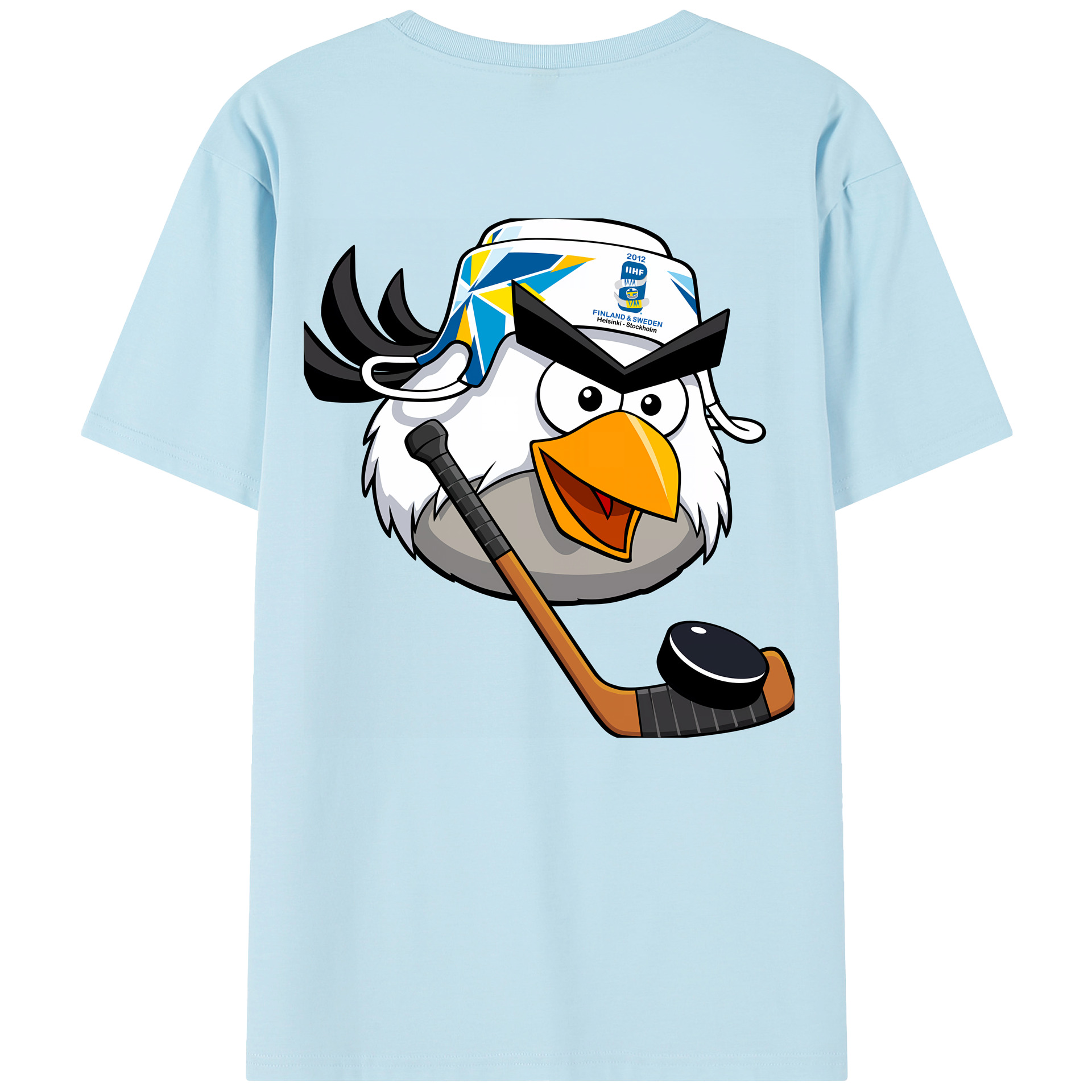 （画像用） Angry Birds アングリーバード 綿100％半袖Tシャツ（背面プリント）
